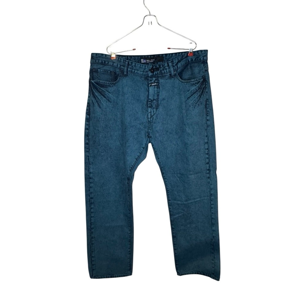 Sean John Mens Jeans Vintage Y2K Streetwear Hip Hop Straight Fit Classic Blue 40